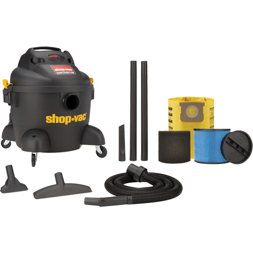 Aspirateur d'atelier s&eacute;rie entrepreneur, Secs-humides, 3,5 CV, 6 gal. US (22,7 litres) Oxymax Inc