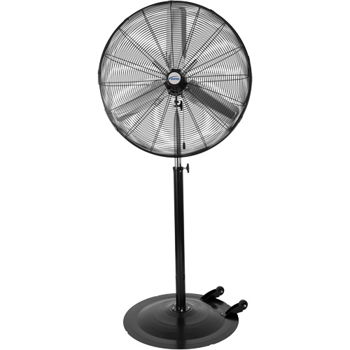 Ventilateur oscillant sur socle avec roulettes, Industriel, 3 Vitesses, Diam&egrave;tre de 30" Oxymax Inc