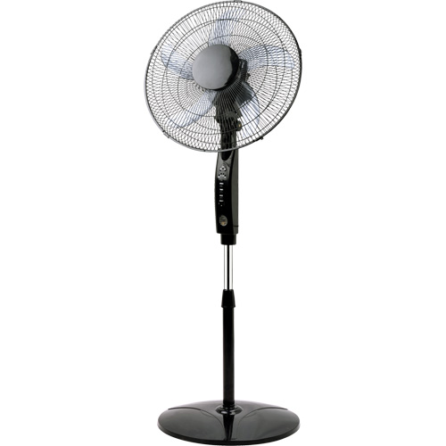 Oscillating Pedestal Fan with Remote Control, Commercial, 3 Speed, 16" Diameter Oxymax Inc