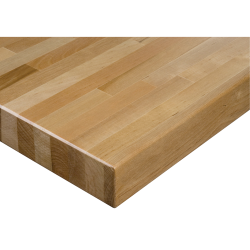 Dessus d'&eacute;tabli en bois dur stratifi&eacute;, 120" la x 36" p, Bordure Carr&eacute;e, &eacute;paisseur 1-3/4" Oxymax Inc