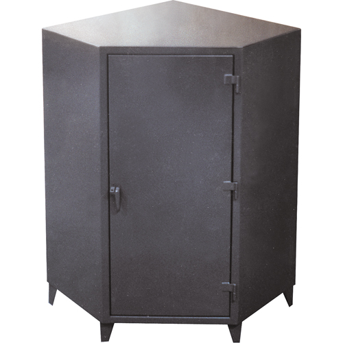Armoires de coin, Acier, 4 Tablettes, 72" h x 48" la x 24" P, Gris Oxymax Inc