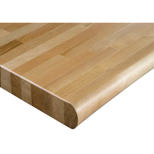 Dessus d'&eacute;tabli en bois dur stratifi&eacute;, 96" la x 48" p, Bordure Arrondi, &eacute;paisseur 1-3/4" Oxymax Inc