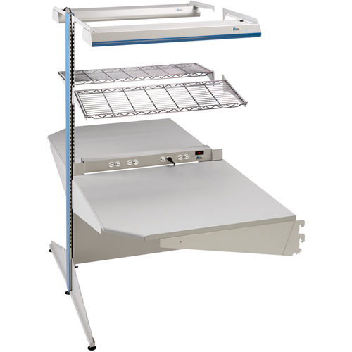 Arlink Preconfigured Workstation, 36" W x 56" D x 84" H, Double Sided Corner Add-On Oxymax Inc