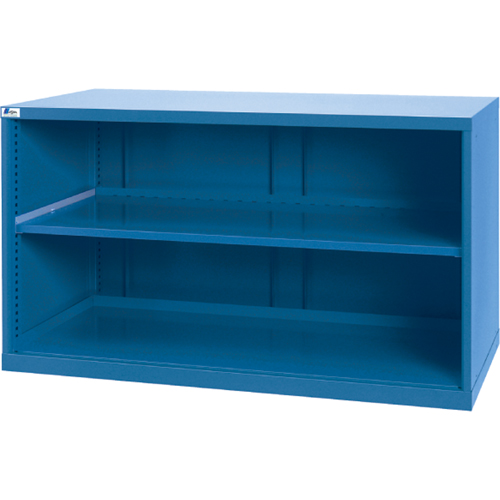 Shelf Cabinets, Steel, 33-1/2" H x 56-1/2" W x 28-1/2" D, Bright blue Oxymax Inc
