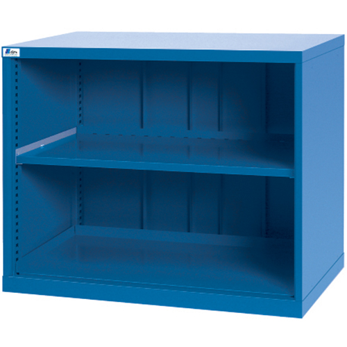 Shelf Cabinets, Steel, 33-1/2" H x 40-1/4" W x 22-1/2" D, Bright blue Oxymax Inc