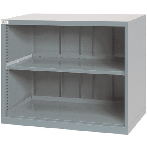 Shelf Cabinets, Steel, 33-1/2" H x 40-1/4" W x 22-1/2" D, Light Grey Oxymax Inc