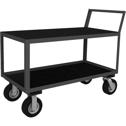 Chariot &agrave; instruments &agrave; profil bas, 2 niveaux, 24-1/4" la x 39" p x 40-15/16" h, 1200 lb Cap Oxymax Inc