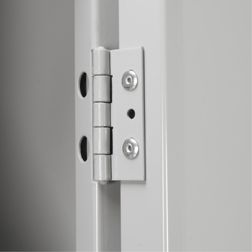 Clean Line Lockerette, 6 -tier, Bank of 4, 48" x 18" x 82", Steel, Charcoal, Rivet (Assembled) Oxymax Inc