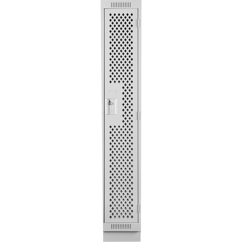 Casiers Clean Line, 12" x 18" x 76", Acier, Gris, Rivet (assembl&eacute;), Perfor&eacute; Oxymax Inc