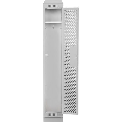 Casiers Clean Line, 12" x 18" x 82", Acier, Gris, Rivet (assembl&eacute;), Perfor&eacute; Oxymax Inc
