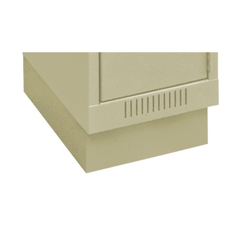 Base en retrait pour casiers &eacute;conomiques Clean Line, 1 Blocs, 4" lo x 12" la x 18" p, Beige, Acier Oxymax Inc