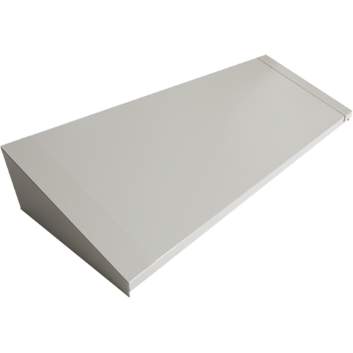 All-Welded Concorde - Heavy-Duty Lockers Sloping Top, 4 Bank, 18" D x 48" W x 6" H, Grey, Steel Oxymax Inc