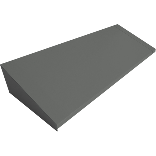 Dessus inclin&eacute; pour casiers robustes enti&egrave;rement soud&eacute; Concorde, Bloc de 4, 18" p x 48" la x 6" ha, Acier Oxymax Inc