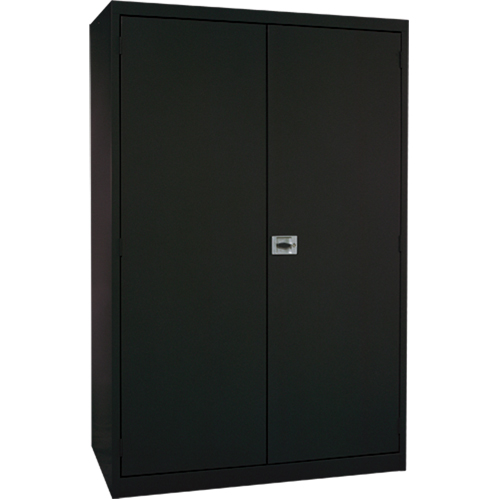 Armoires de rangement Hi-Boy profondes, Acier, 4 Tablettes, 72" h x 36" la x 24" P, Noir Oxymax Inc