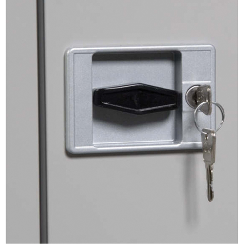 Armoires de rangement Hi-Boy profondes, Acier, 4 Tablettes, 72" h x 36" la x 24" P, Beige Oxymax Inc