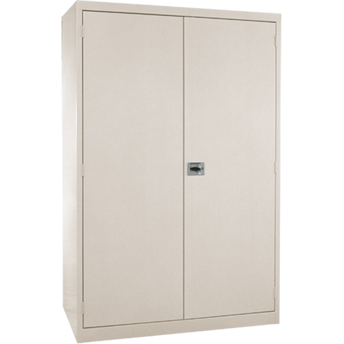 Armoires de rangement Hi-Boy profondes, Acier, 4 Tablettes, 72" h x 36" la x 24" P, Beige Oxymax Inc