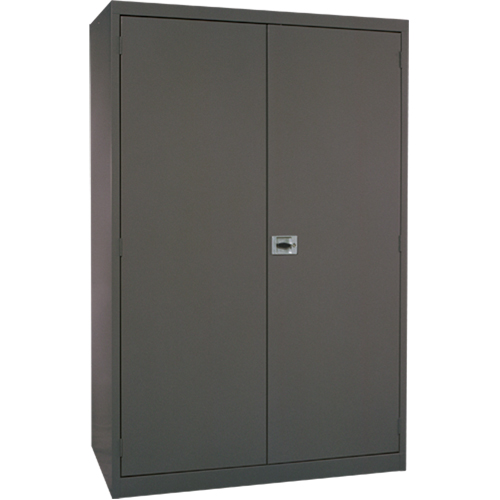 Armoires de rangement Hi-Boy profondes, Acier, 4 Tablettes, 72" h x 36" la x 24" P, Charbon Oxymax Inc