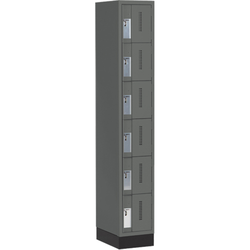 Casiers robustes Concorde, 6 niveaux, 12" x 18" x 76", Acier, Charbon, Soud&eacute; (assembl&eacute;) Oxymax Inc