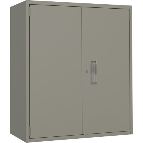 Lo-Boy Storage Cabinet, Steel, 2 Shelves, 40" H x 36" W x 18" D, Grey Oxymax Inc
