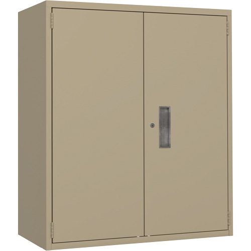 Lo-Boy Storage Cabinet, Steel, 2 Shelves, 40" H x 36" W x 18" D, Beige Oxymax Inc