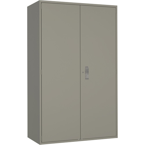 Armoire de rangement Hi-Boy tr&egrave;s large, Acier, 4 Tablettes, 72" h x 48" la x 24" P, Gris Oxymax Inc