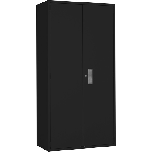 Armoire garde-robe, Acier, 36" la x 18" p x 72" h, Noir Oxymax Inc