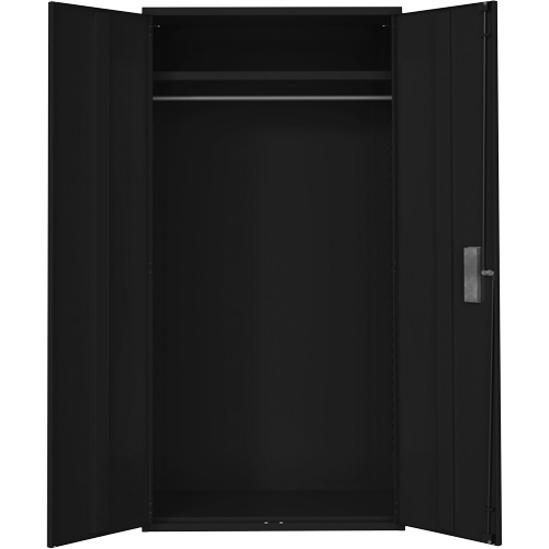 Armoire garde-robe, Acier, 36" la x 18" p x 72" h, Noir Oxymax Inc