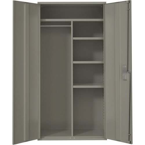 Armoire de rangements combin&eacute;s, Acier, 6 Tablettes, 72" h x 36" la x 18" P, Gris Oxymax Inc