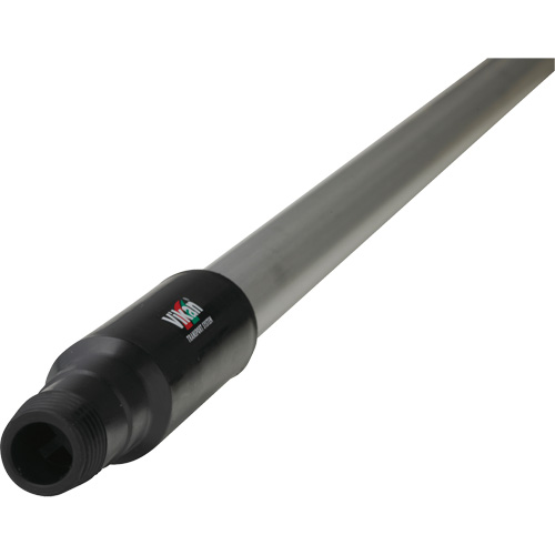 Transport Line Handle, Aluminum/Polypropylene, Ergonomic, Euro Threaded Tip, 1-1/4" Diameter, 59" Length Oxymax Inc