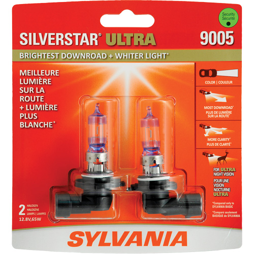9005 SilverStar&reg; Ultra Headlight Bulb, Halogen, 65 W, White Oxymax Inc