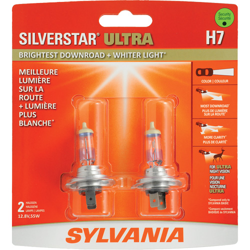 H7 SilverStar&reg; Ultra Headlight Bulb, Halogen, 56 W, Off White Oxymax Inc