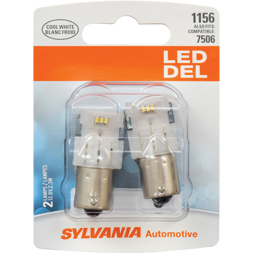 1156 Mini-ampoule automobile, DEL, 12,8 W/2,3 W, Blanc Oxymax Inc