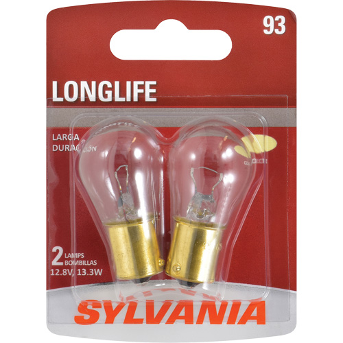 93 Long Life Mini Automotive Bulb, Incandescent, 13.3 W Oxymax Inc