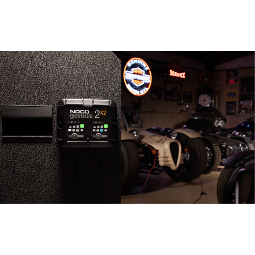 Chargeur de batterie 2 sorties de 4 A Genius 2X2 Oxymax Inc