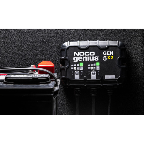 Chargeur de batterie embarqu&eacute; &agrave; 2 sorties de 10 amp&egrave;res Gen5X2 Genius Oxymax Inc