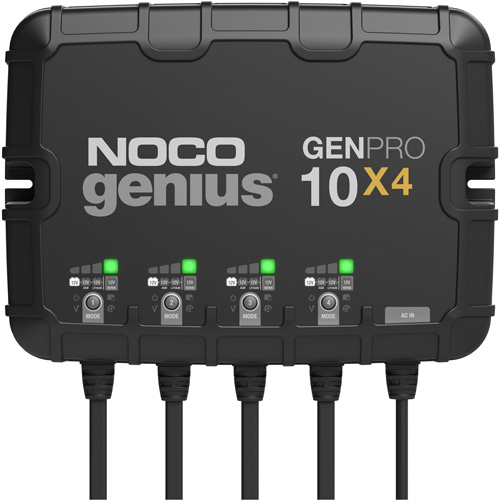 Chargeur de batterie embarqu&eacute; &agrave; 4 sorties de 40 amp&egrave;res GenPro10X4 Genius Oxymax Inc