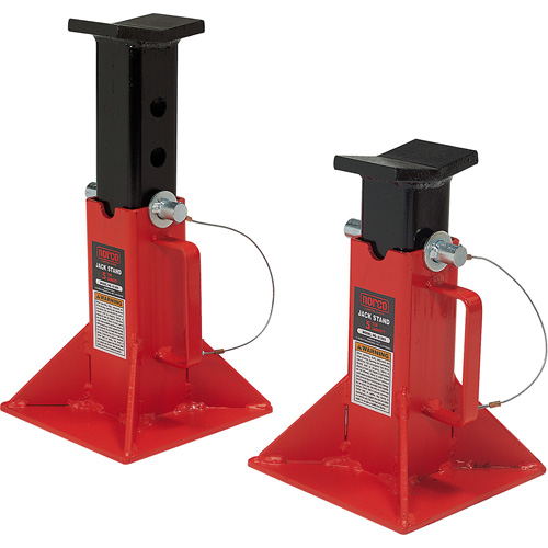 Jack Stands, Locking Pin, 5 tons Capacity, 9-1/2" - 15-3/4" H Oxymax Inc