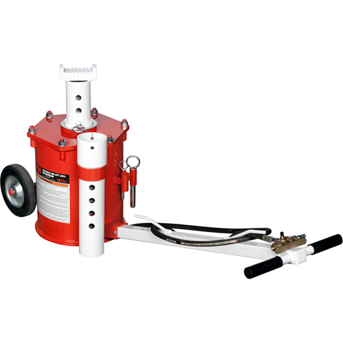 Portable Air Lift Jack, 10 Ton(s) Capacity, 17-3/4" - 49-3/8" H Oxymax Inc