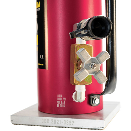 Heavy-Duty Lightweight Hydraulic Jack, 10" Stroke, 55 Ton(s) Capacity, 10000 PSI Oxymax Inc