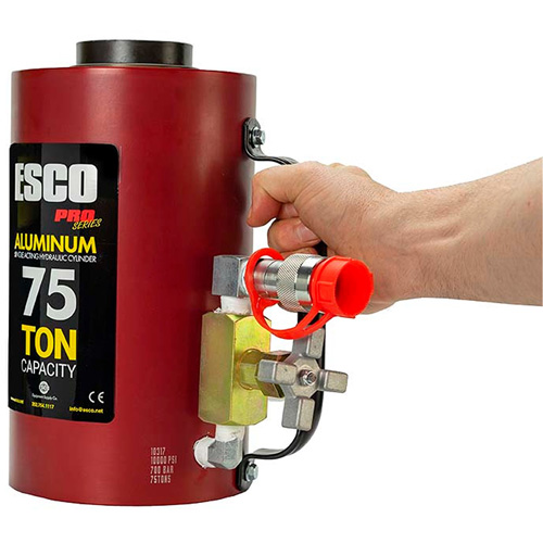 Heavy-Duty Hydraulic Cylinder, 6" Stroke, 75 Ton(s) Capacity, 10000 PSI Oxymax Inc