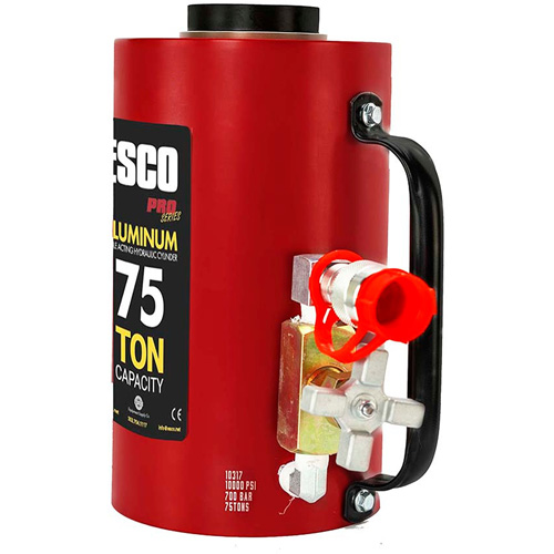 Heavy-Duty Hydraulic Cylinder, 6" Stroke, 75 Ton(s) Capacity, 10000 PSI Oxymax Inc