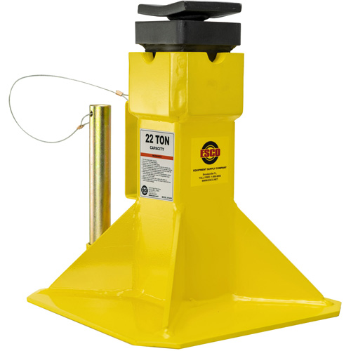 Jack Stands with Adjustable Screw Top Saddle, Locking Pin, 15-1/2" - 20-1/2" H Oxymax Inc