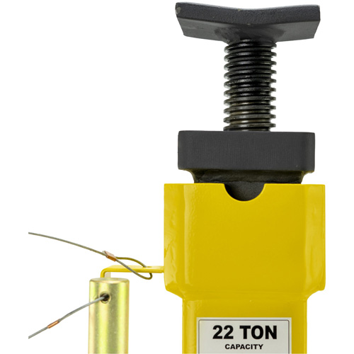 Jack Stands with Adjustable Screw Top Saddle, Locking Pin, 15-1/2" - 20-1/2" H Oxymax Inc