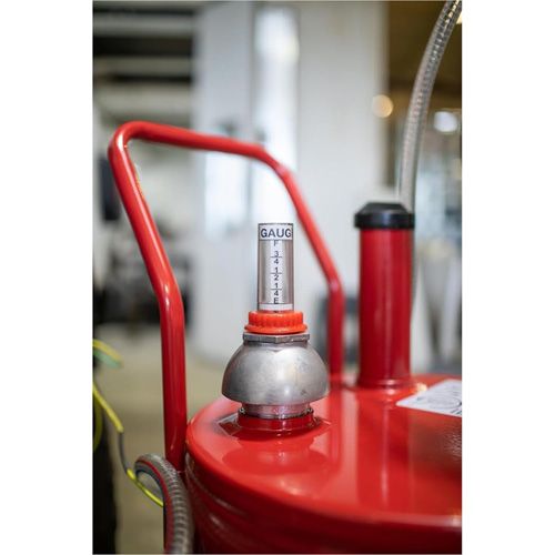 Chariot &agrave; carburant en acier de 25 gallons avec pompe rotative bidirectionnelle et filtre Oxymax Inc