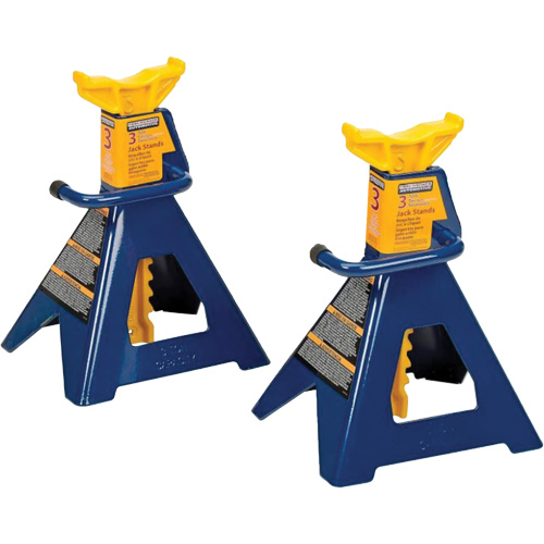 Jack Stand, Locking Handle/Ratchet, 3 tons Capacity, 19" H Oxymax Inc