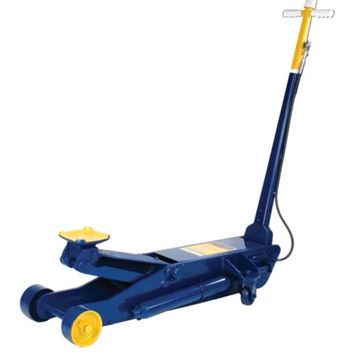 Long Chassis Service Jack, 10 Ton(s) Capacity, 6-3/4" Lowered, 25-1/2" Raised, Air Hydraulic Oxymax Inc