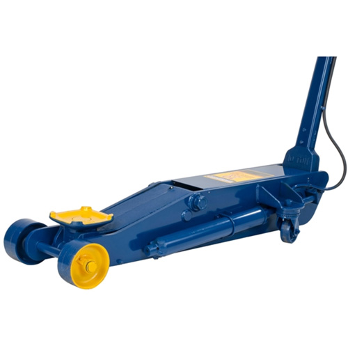 Long Chassis Service Jack, 10 Ton(s) Capacity, 6-3/4" Lowered, 25-1/2" Raised, Air Hydraulic Oxymax Inc