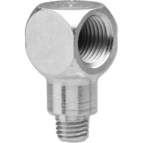 Grease Fitting Adapter with 90-Degree Angle, 1/4"-28 Thread Oxymax Inc