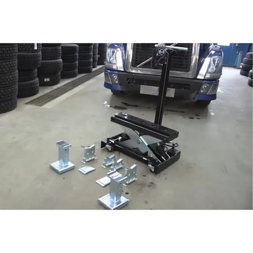 Cric de service de plancher, 14 tonne(s) Capacit&eacute;, 8-1/4" Abaiss&eacute;e, 20" &eacute;lev&eacute;e, Air comprim&eacute;/hydraulique Oxymax Inc