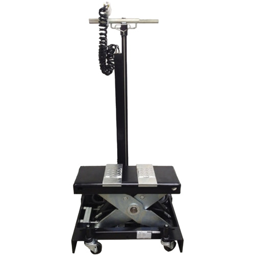 Low Profile Floor Service Jack, 12 Ton(s) Capacity, 7-1/2" Lowered, 15" Raised, Air Hydraulic Oxymax Inc